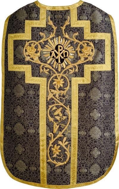 2008 Hand Embroidered Roman Chasuble Set - JMJ Catholic Products#variant