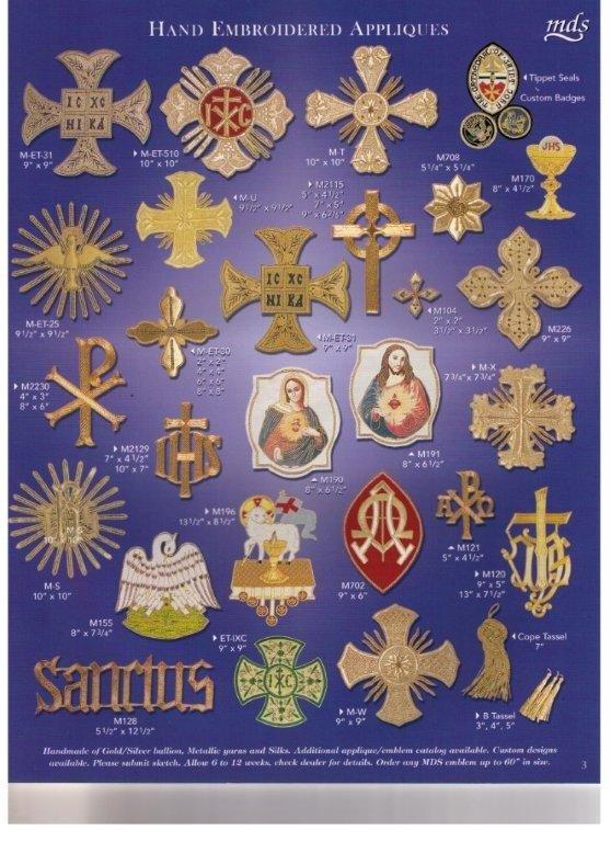 2008 Hand Embroidered Roman Chasuble Set - Lamb of God - JMJ Catholic Products#variant
