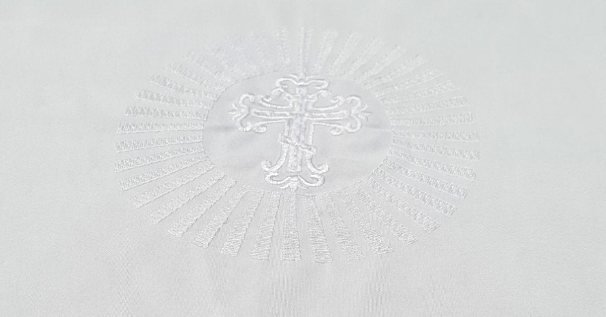 Altar Cloth with embroidery 2.8m L - JMJ Catholic Products#variant