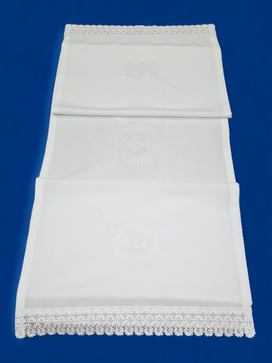 Altar Cloth with embroidery 2.8m L - JMJ Catholic Products#variant