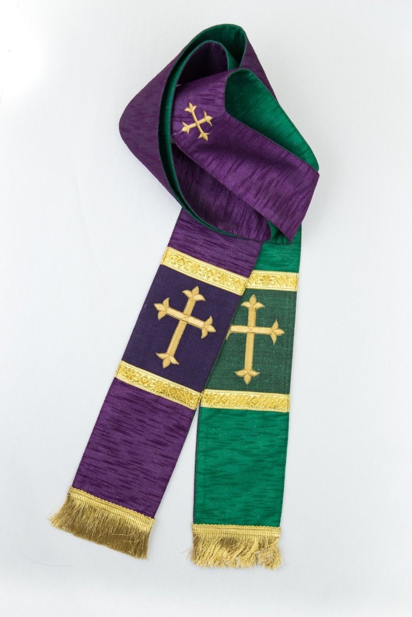 Art Silk Reversible Preaching Stoles #17650 - JMJ Catholic Products#variant