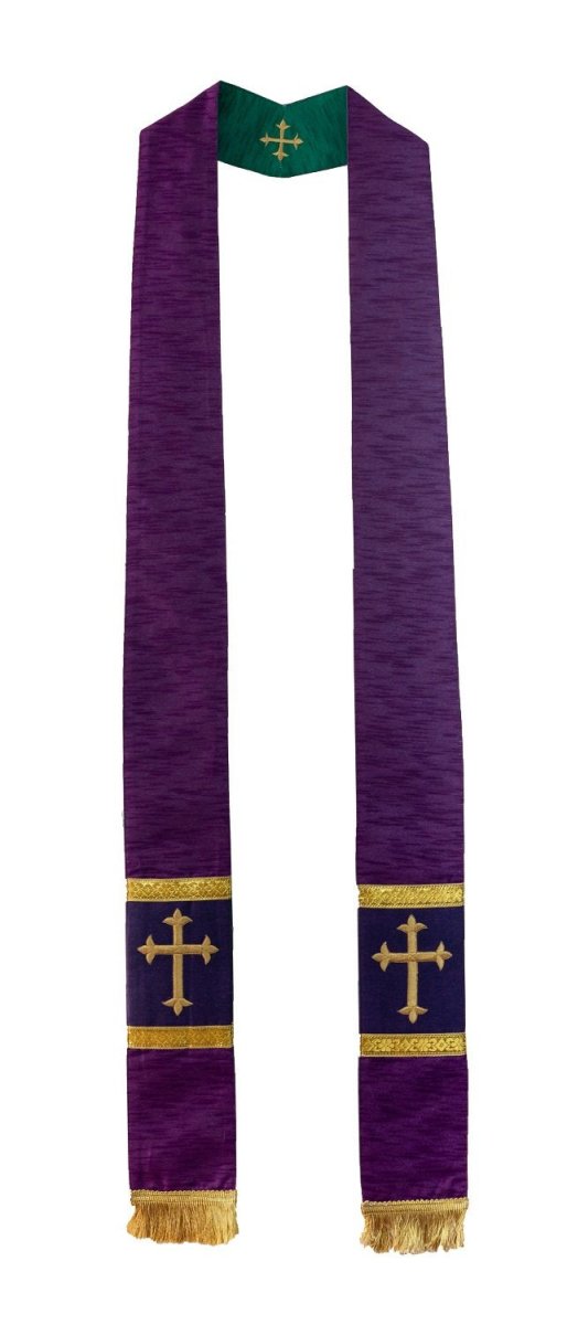 Art Silk Reversible Preaching Stoles #17650 - JMJ Catholic Products#variant