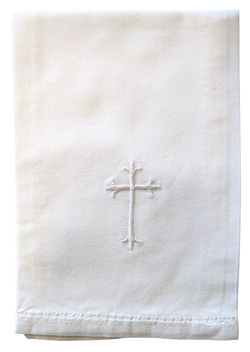 Baptismal Napkin - crucifix - JMJ Catholic Products#variant