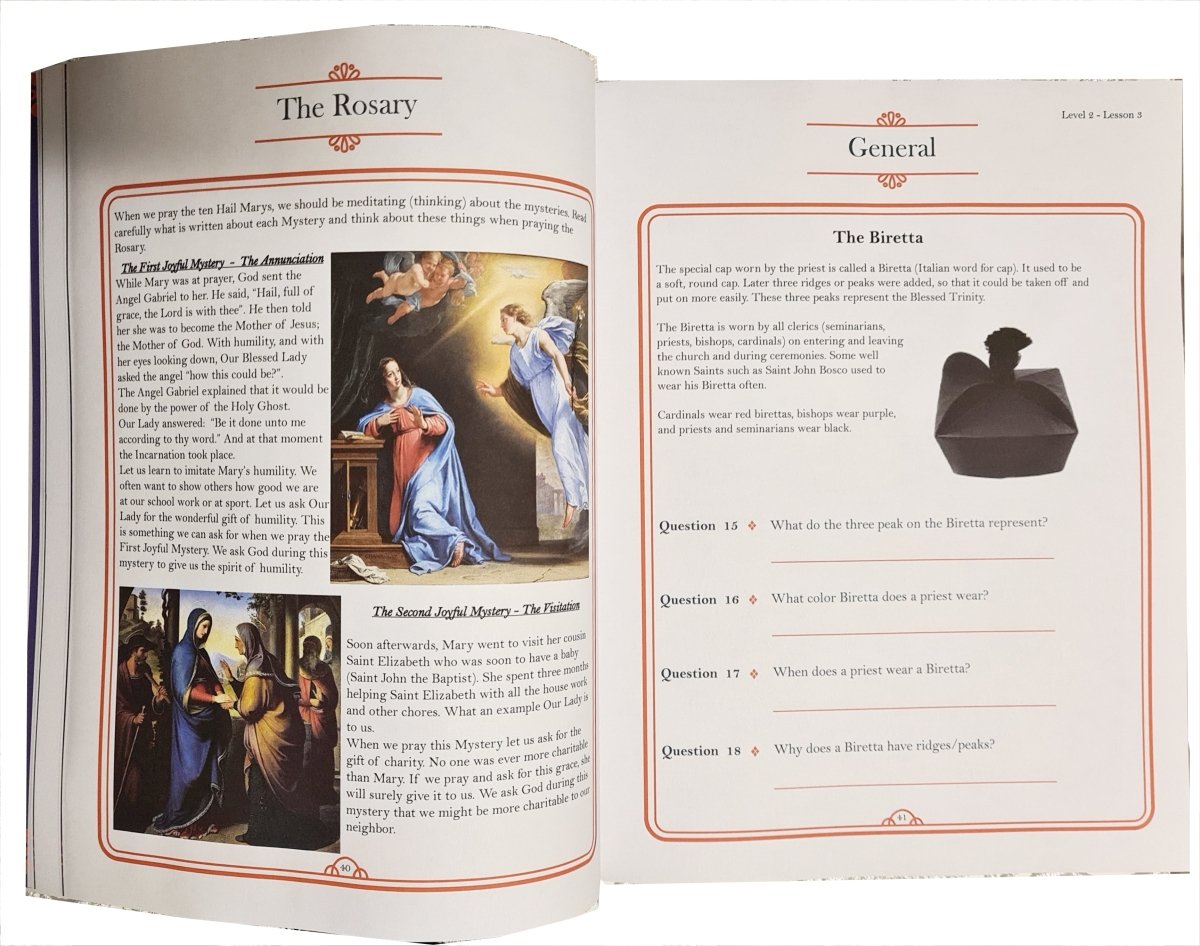 Catholic Faith Teaching Manual Level 2 : Post Communion (age 10, Grade 4) by Father Taouk - JMJ Catholic Products#variant