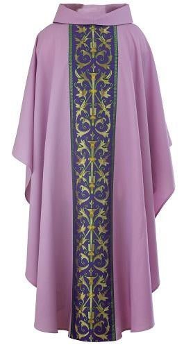 Classic Floral Design Chasuble — Woven Tapestry - JMJ Catholic Productsvariant