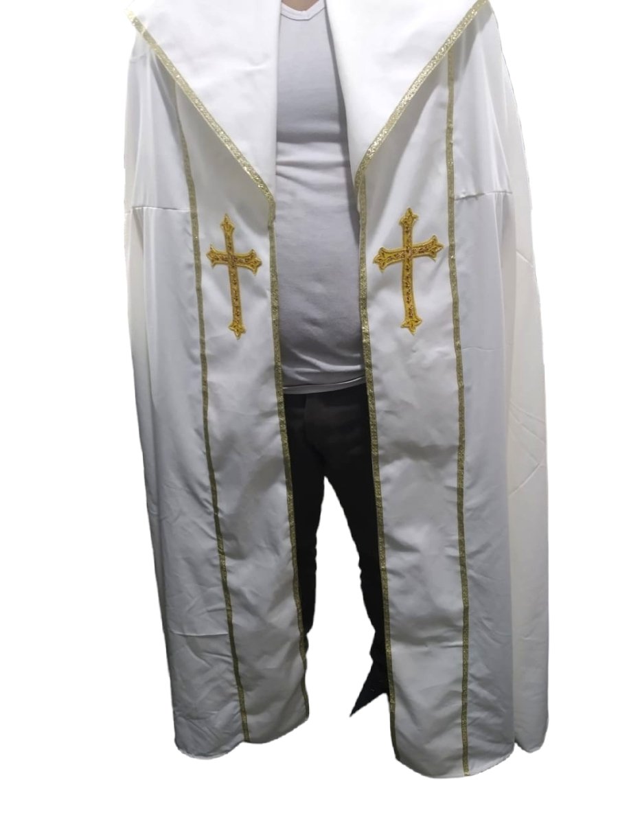 Cross Coronation Cope — Gold Embroidered - JMJ Catholic Productsvariant