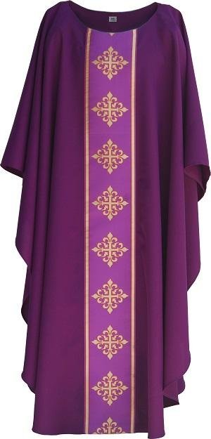 Cross Design Chasuble — 11th-Century Replica - JMJ Catholic Productsvariant