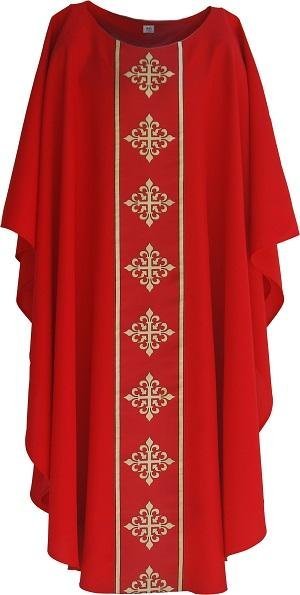Cross Design Chasuble — 11th-Century Replica - JMJ Catholic Productsvariant