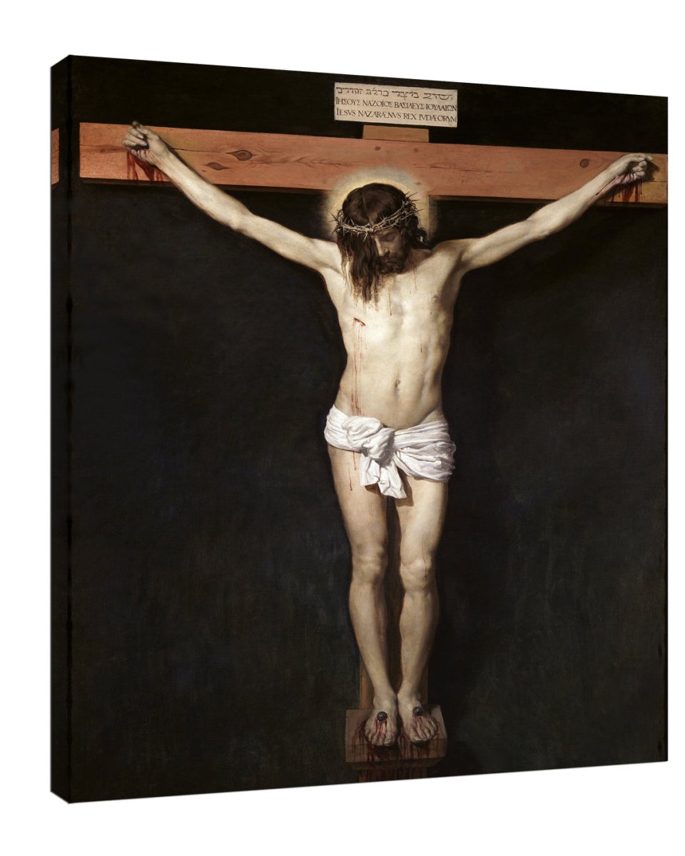 Crucifix Canvas 500mm 400mm - JMJ Catholic Products#variant