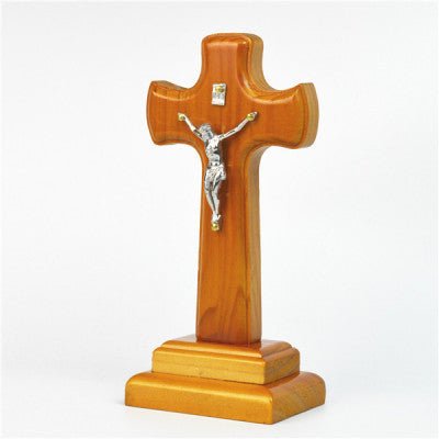 Crucifix on stand - JL13 (18cm h) - JMJ Catholic Products#variant