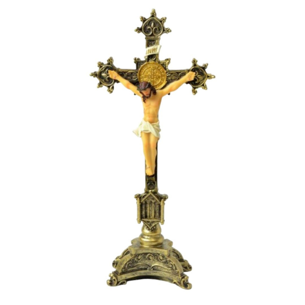 Crucifix Table Stand - RL20 (24cm) - JMJ Catholic Products#variant