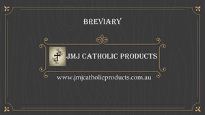 Premium Genuine Leather Breviary Cover – Gold Cross Embossed