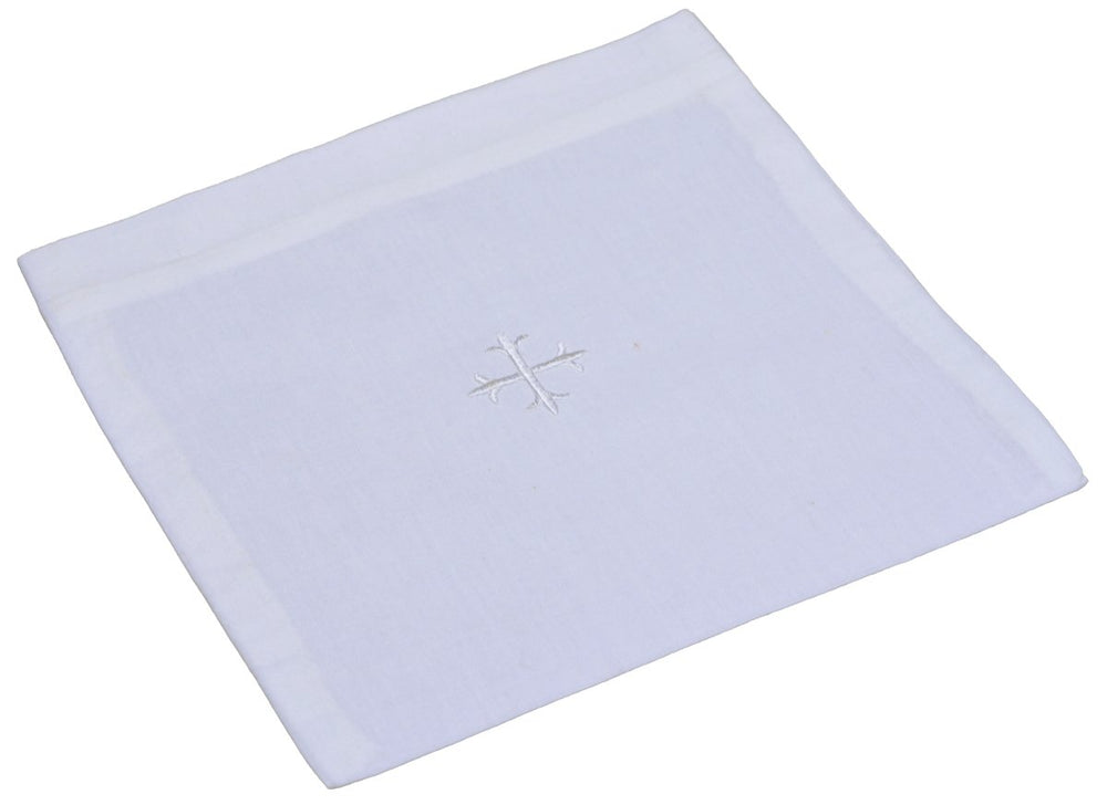 Embroidered White Cross Altar Linens — Timeless Set of 3 - JMJ Catholic Productsvariant
