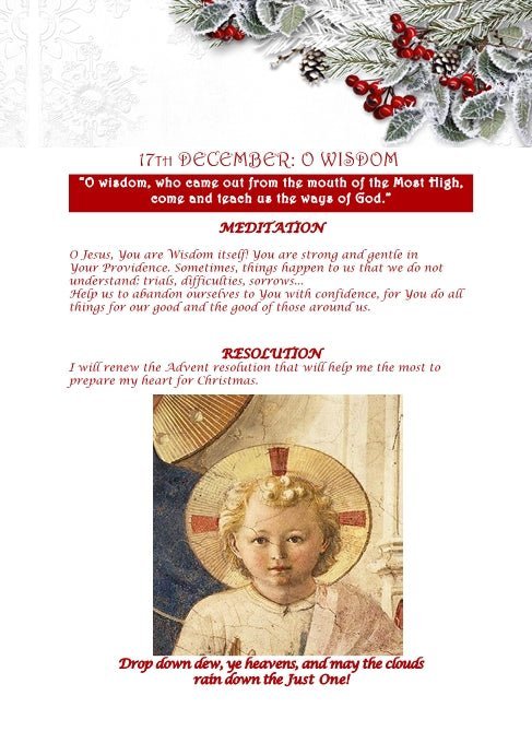 Family Prayer During the Time of Advent - JMJ Catholic Productsvariant