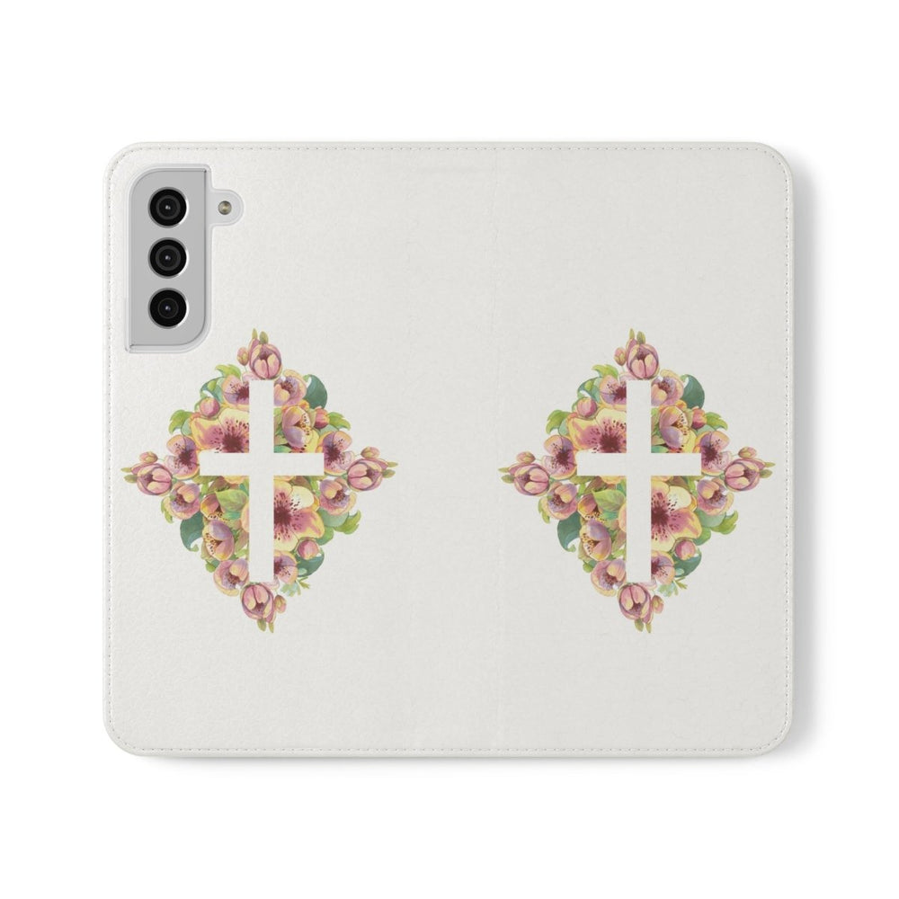 Floral Cross - Mobile Phone Cases - JMJ Catholic Products#variant