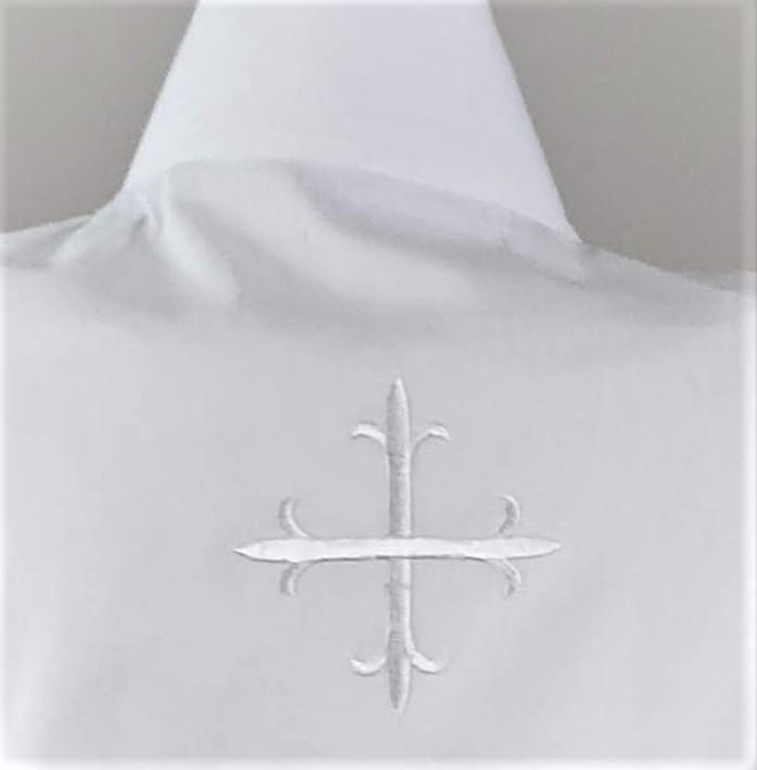 Front wrap Amice with ties (free delivery) - JMJ Catholic Products#variant