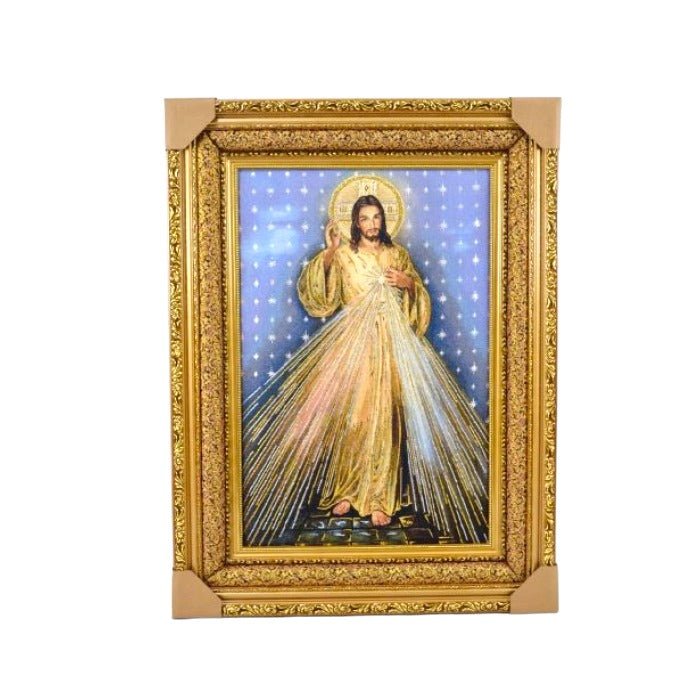 Gold Frame Tapestry (76cm x 58cm) - JMJ Catholic Products#variant