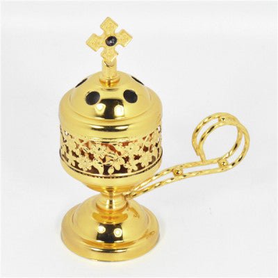 Gold Metal Incense Burner - JMJ Catholic Products#variant