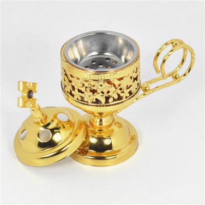 Gold Metal Incense Burner - JMJ Catholic Products#variant