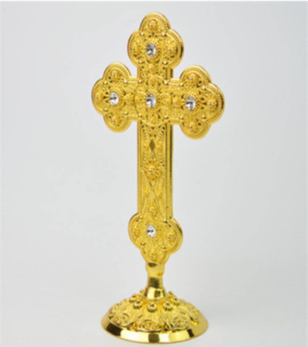 Gold with diamante (16cm H) - JMJ Catholic Products#variant