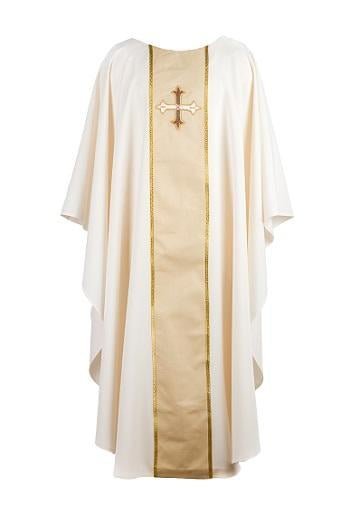 Greek Cross Hand Embroidered Chasuble - JMJ Catholic Productsvariant