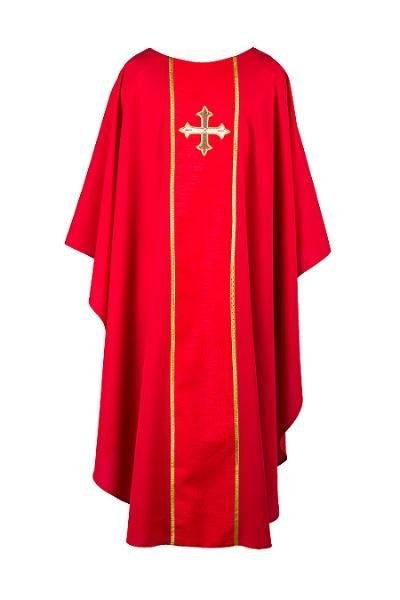 Greek Cross Hand Embroidered Chasuble - JMJ Catholic Productsvariant