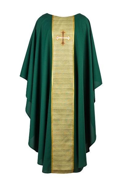Greek Cross Hand Embroidered Chasuble - JMJ Catholic Productsvariant