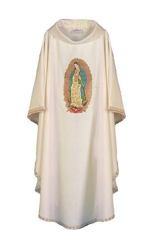Guadalupe Hand Embroidered Chasuble - JMJ Catholic Products#variant