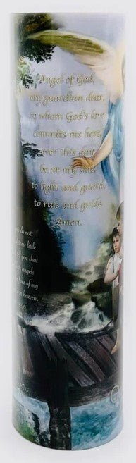 Guardian Angel -LED Candle 20cm - JMJ Catholic Products#variant