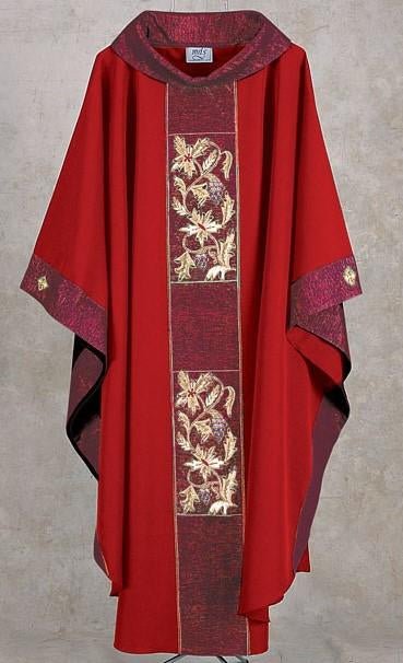 HB1 - Classic Hand Embroidered Chasuble - JMJ Catholic Products#variant