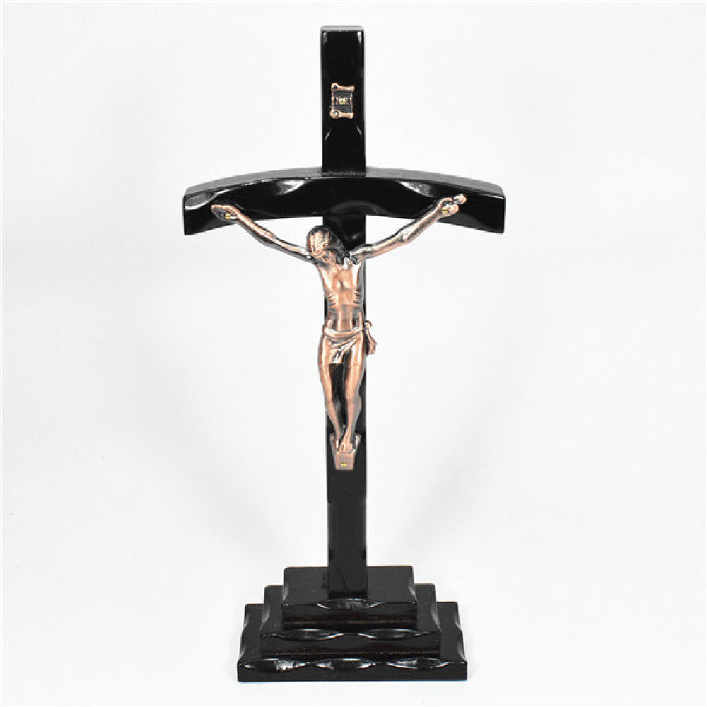 Holy Crucifixes On The Stand DB9 - 34cm H - JMJ Catholic Products#variant