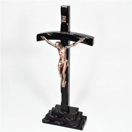 Holy Crucifixes On The Stand DB9 - 34cm H - JMJ Catholic Products#variant