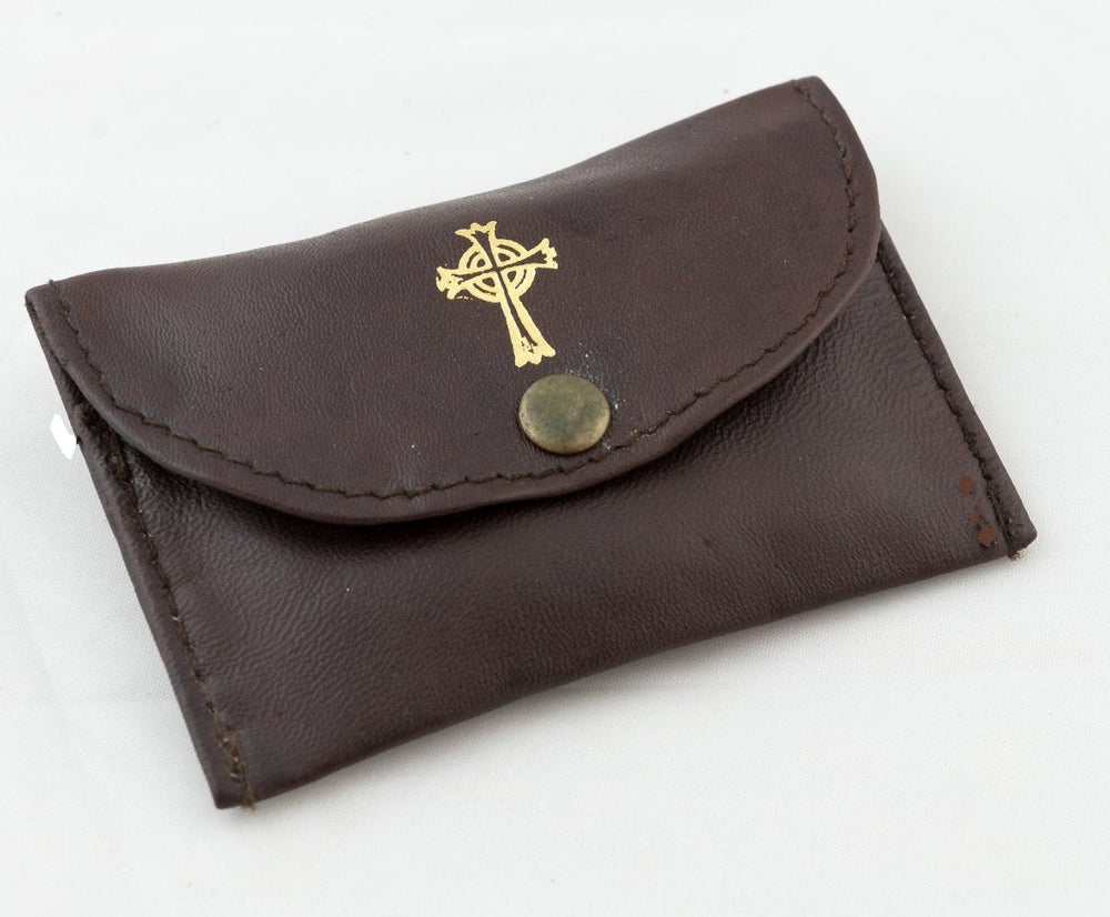 Leather Rosary & Coin Case — Soft Sheepskin (2 Colours) - JMJ Catholic Productsvariant