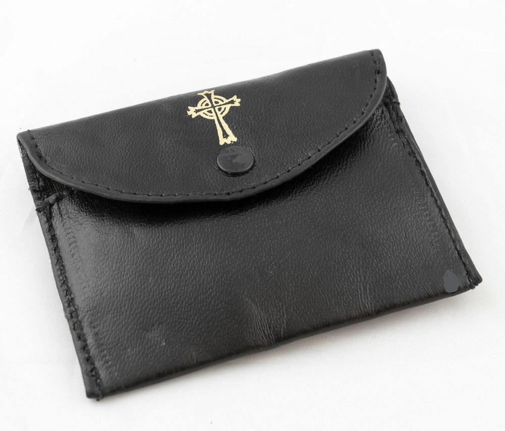 Leather Rosary & Coin Case — Soft Sheepskin (2 Colours) - JMJ Catholic Productsvariant