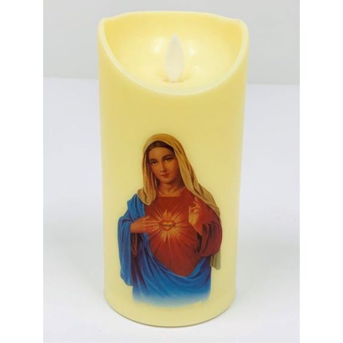 LED Plastic candle 15cm H - JMJ Catholic Products#variant