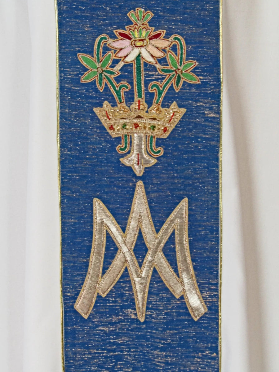 Marian Chasuble 420BM- No Border - JMJ Catholic Products#variant