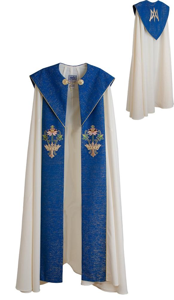 Marian Lucerne Trimmed Cope - Humerial Veil - JMJ Catholic Products#variant