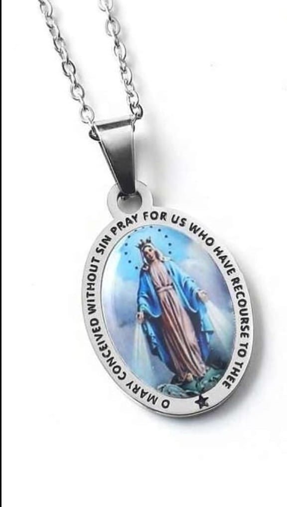 Miraculous Medal - stainless steel (free shipping) - JMJ Catholic Products#variant