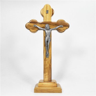 Natural wood crucifix (28.5cm/h) - JMJ Catholic Products#variant