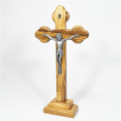 Natural wood crucifix (28.5cm/h) - JMJ Catholic Products#variant