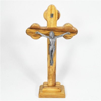 Natural wood crucifix (28.5cm/h) - JMJ Catholic Products#variant