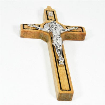 Natural Wooden Crucifix (20cm/h) - JMJ Catholic Products#variant
