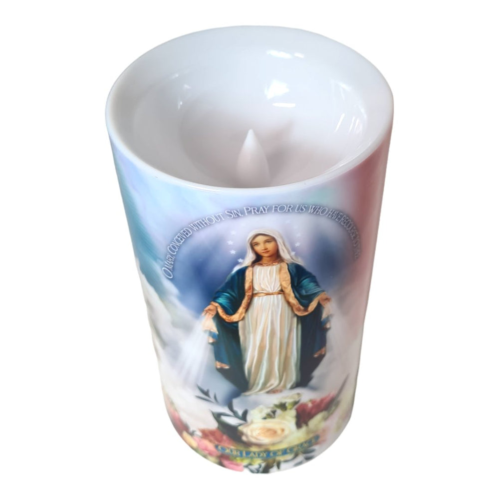 Our Lady - LED Candle Large - JMJ Catholic Products#variant
