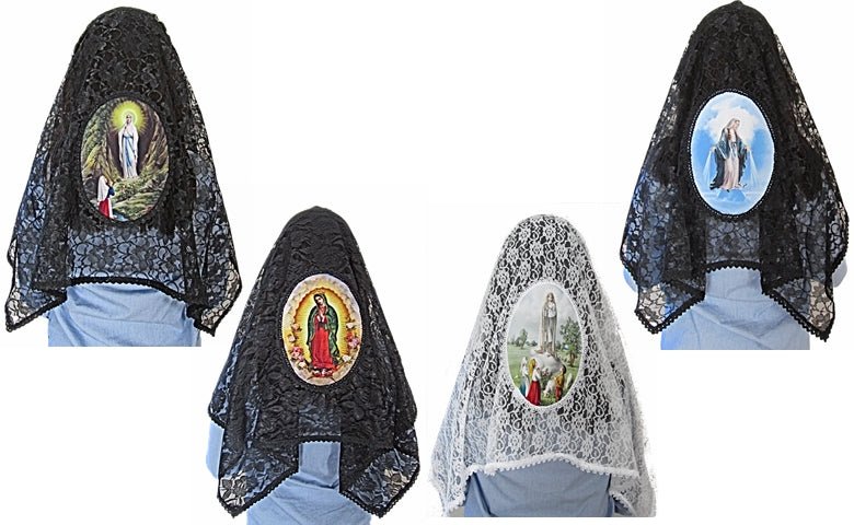 Our Lady of Lourdes - Black (Free shipping) - JMJ Catholic Products#variant
