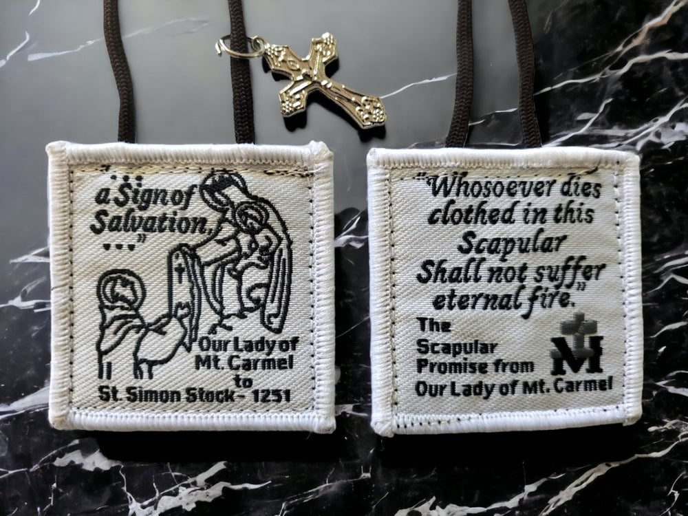 Our Lady of Mt. Carmel scapular. (free shipping) - JMJ Catholic Products#variant