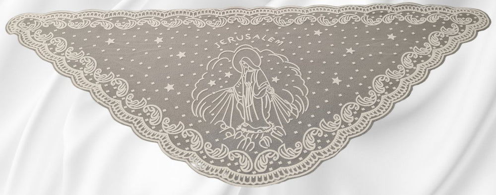 Our Lady - White Mantilla (free shipping) - JMJ Catholic Products#variant