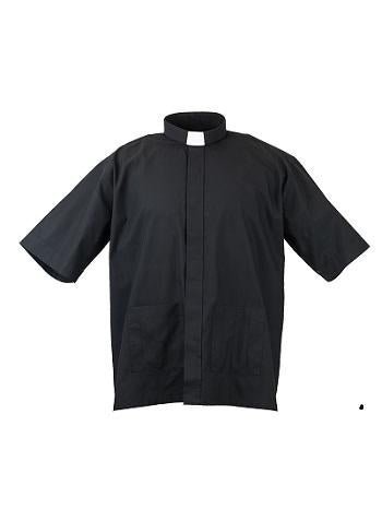 Panama Clergy Shirt — Short Sleeve, Tab Collar (70% Cotton) - JMJ Catholic Productsvariant