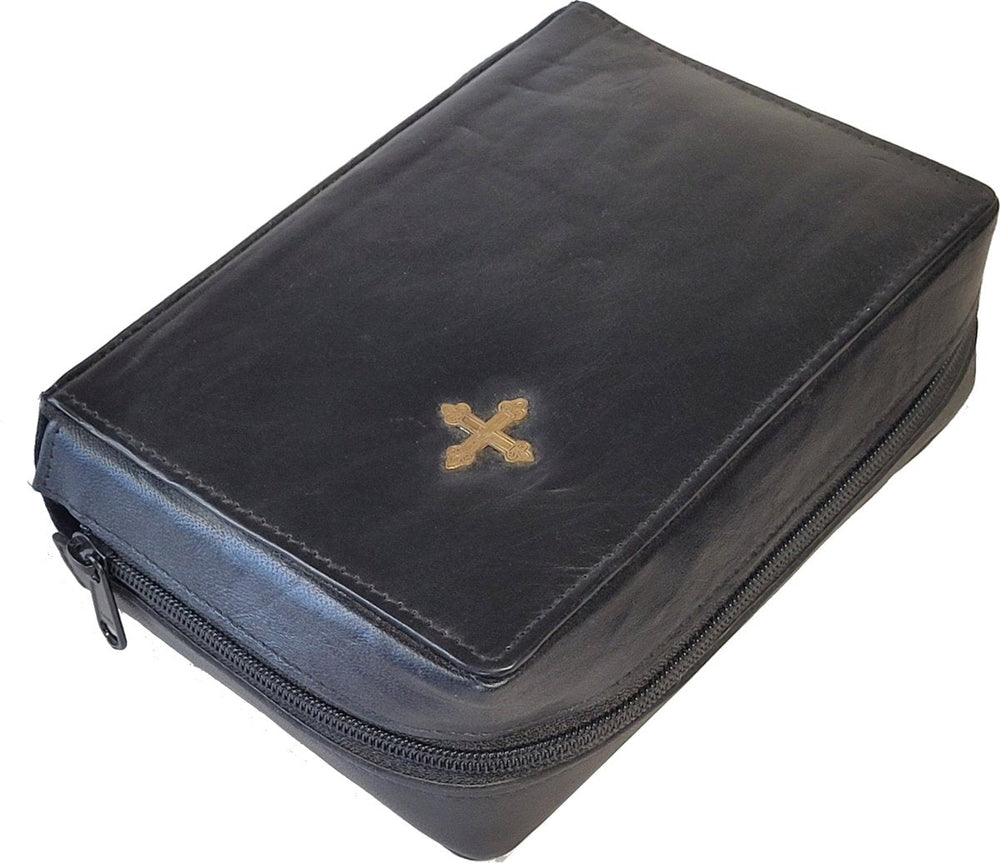 Premium Genuine Leather Breviary Cover – Gold Cross Embossed - JMJ Catholic Productsvariant