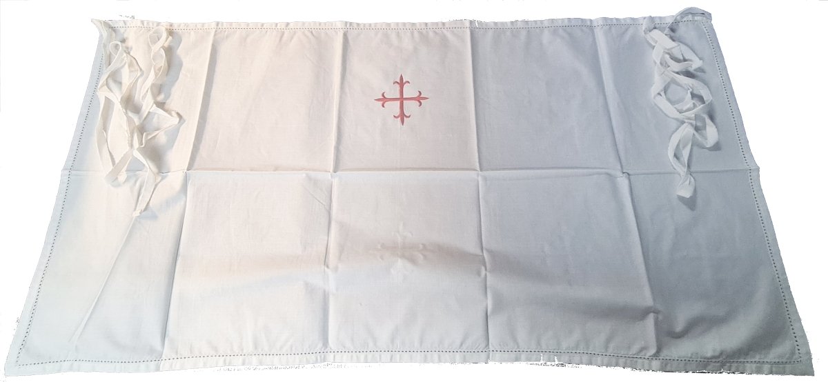 Rectangle wrap Amice with ties