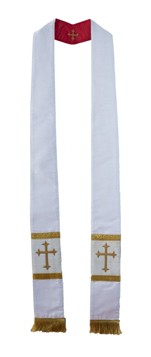 Reversible Art Silk Preaching Stole - JMJ Catholic Productsvariant